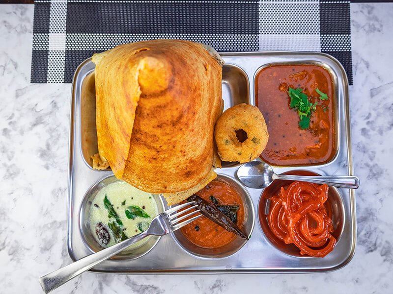 paneer-dosa-thali